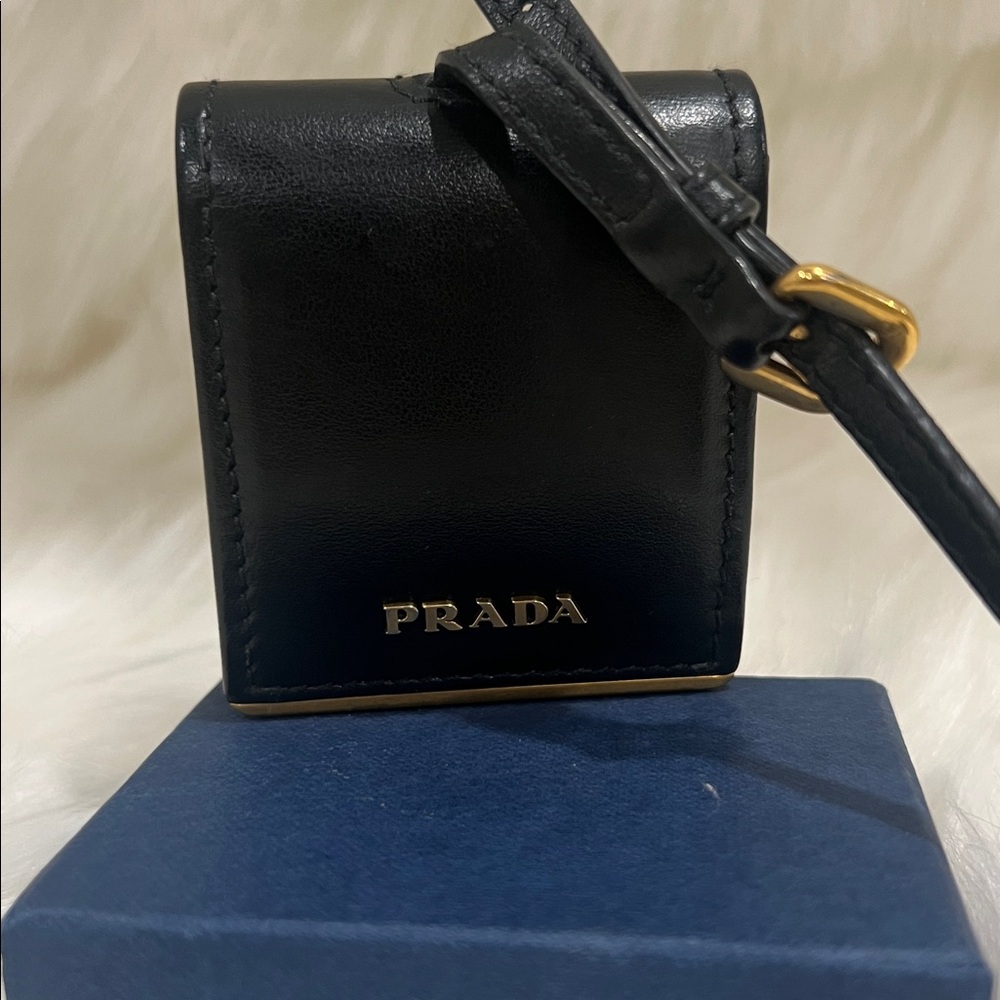 Prada Black Saffiano Accessory with Mirror, Like New $249 OBO